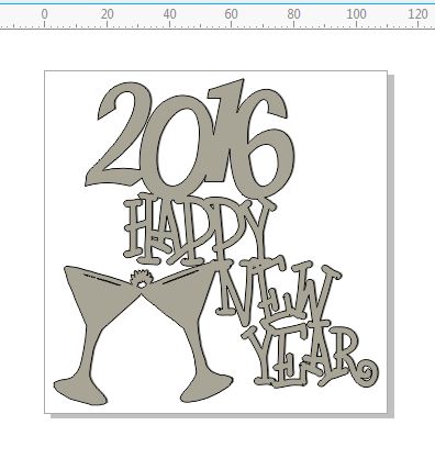 2016 HAPPY NEW YEAR 110 X 110 MM  INDIVIDUALLY PACKED  PRICED  P